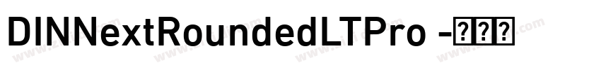 DINNextRoundedLTPro 字体转换